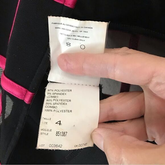 JS Collections retro 60’s look sheer mesh color block sleeveless blouse 4 - Picture 9 of 9